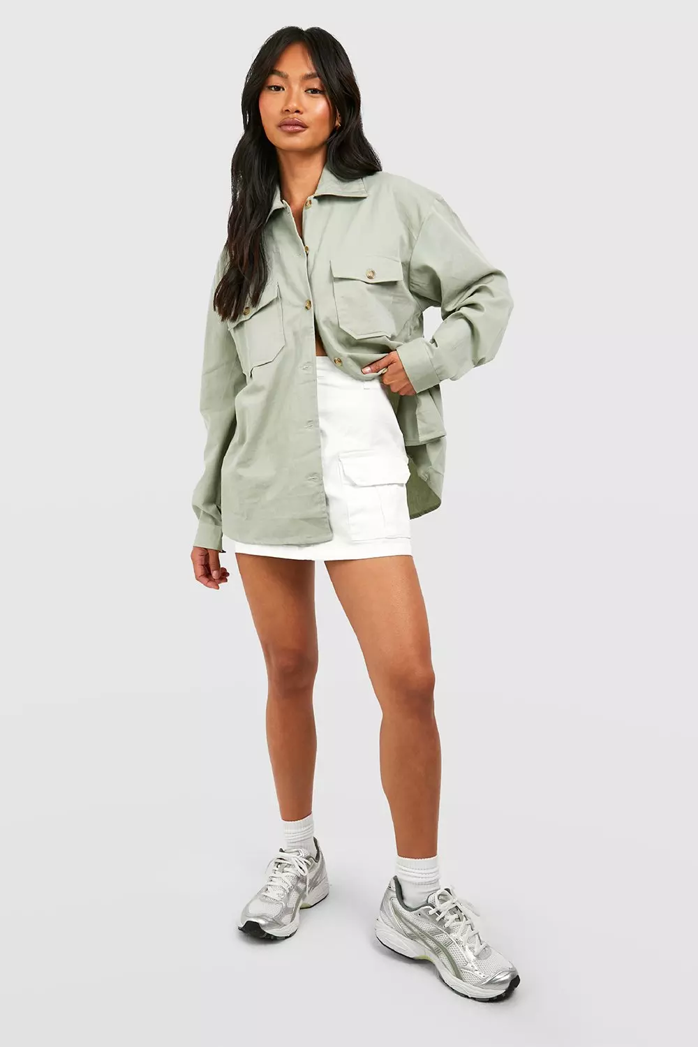 Sage Utility Pocket Long Sleeve Shirt alternative image