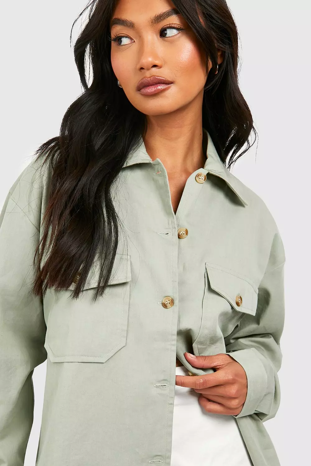 Sage Utility Pocket Long Sleeve Shirt alternative image