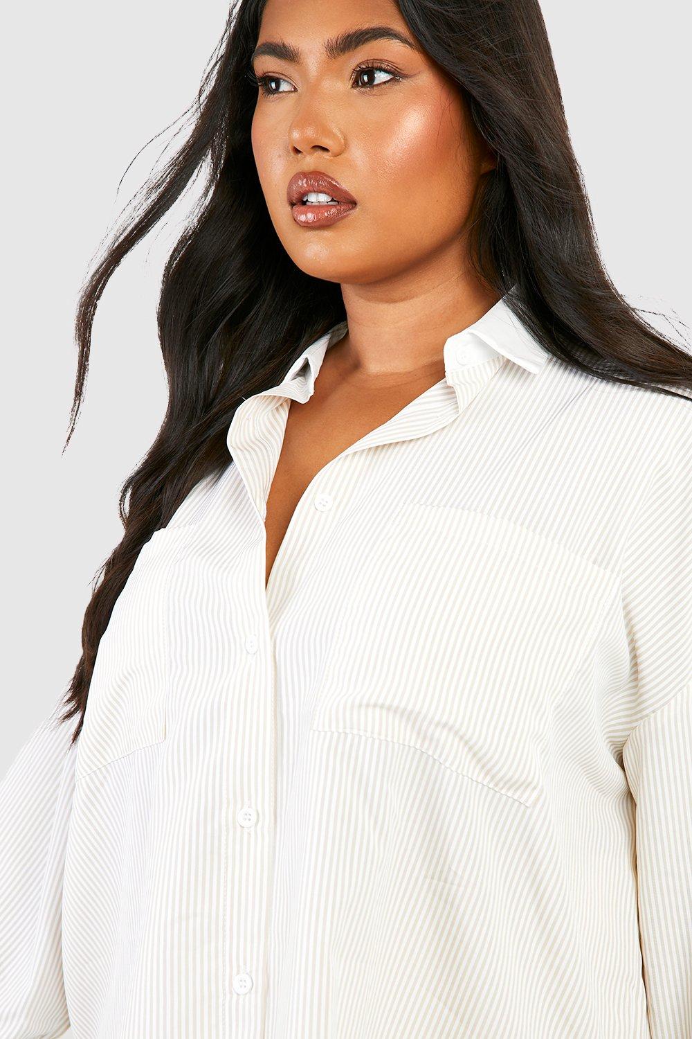 oversized white shirt plus size