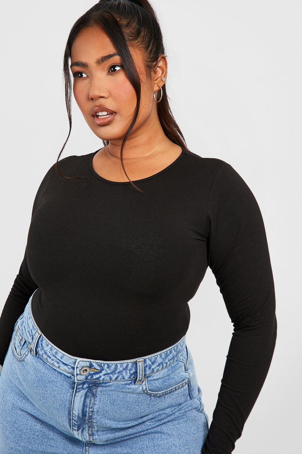 Crew Neck Long Sleeve Bodysuit