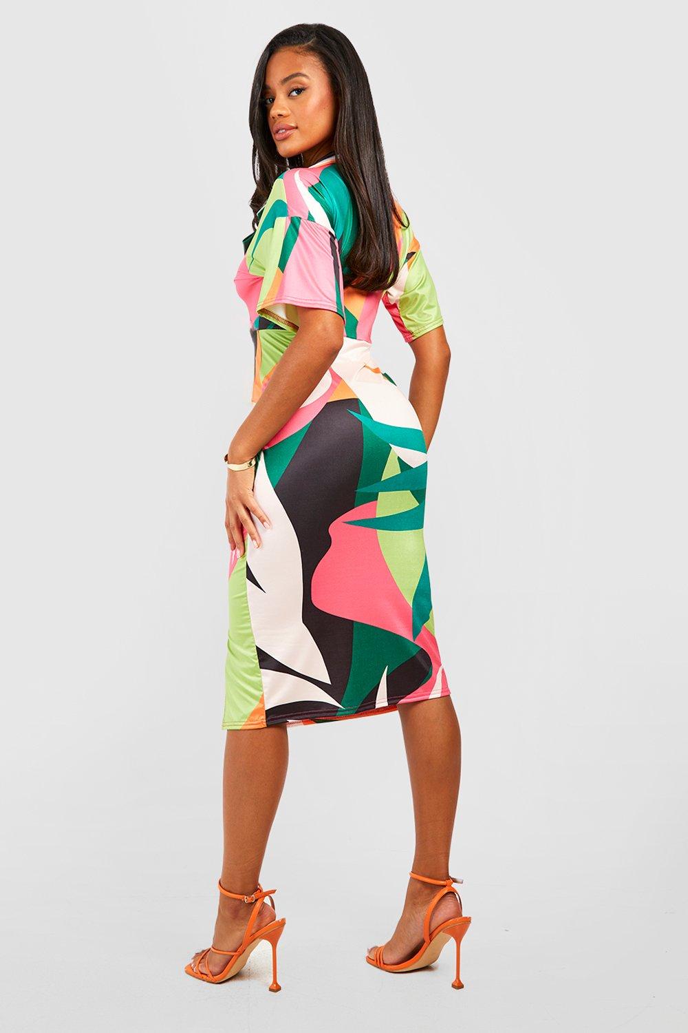 ASOS Slinky Wrap Midi Dress