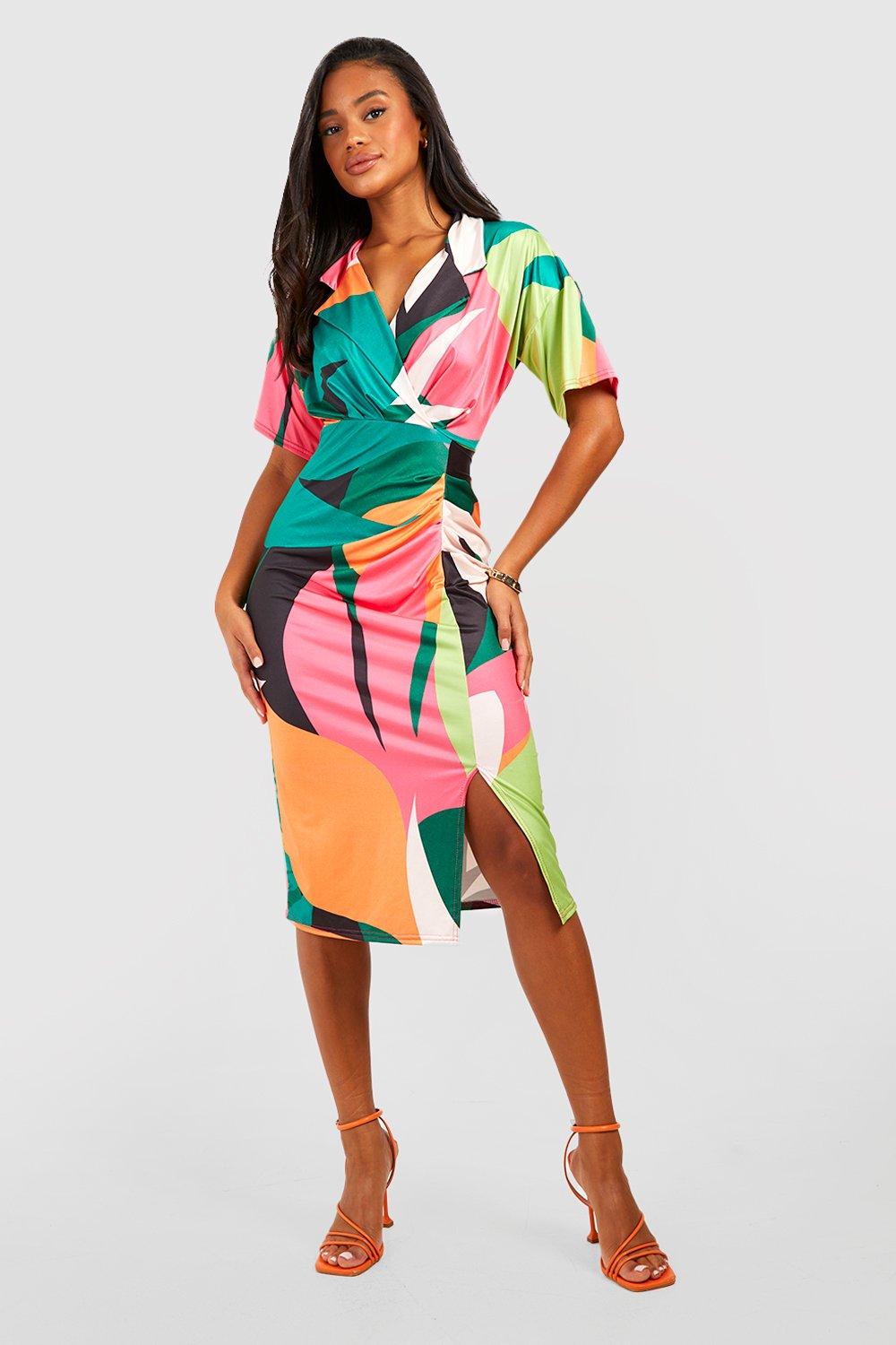 ASOS Slinky Wrap Midi Dress