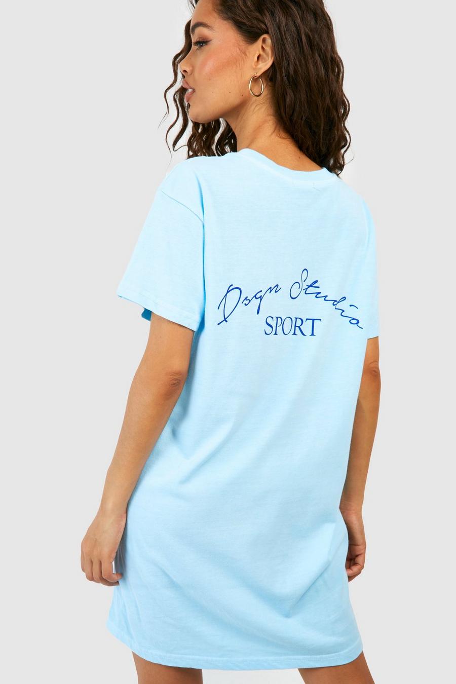Light blue Design Studio Sport Oversized T-shirt Dress