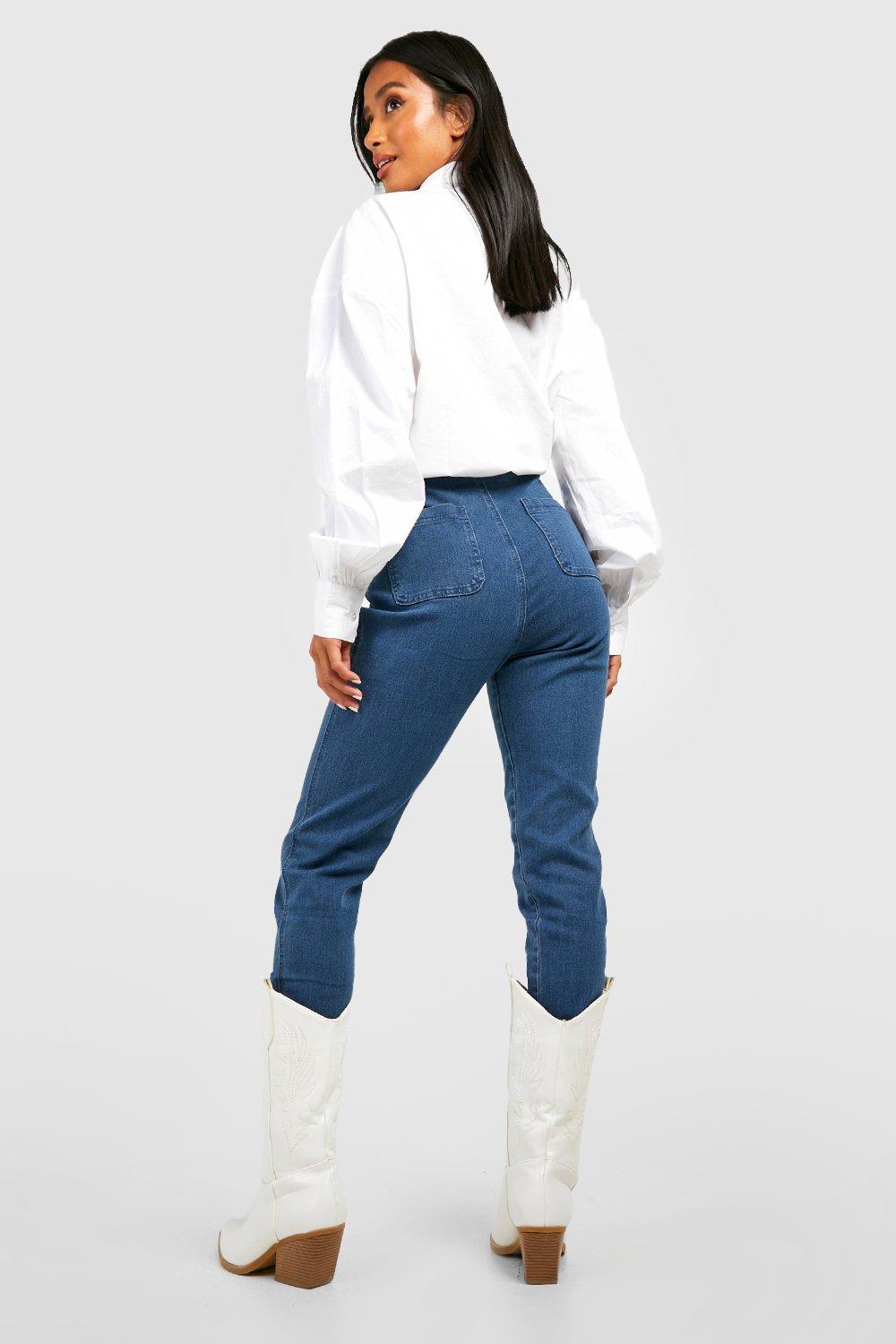 Petite blue skinny hot sale jeans