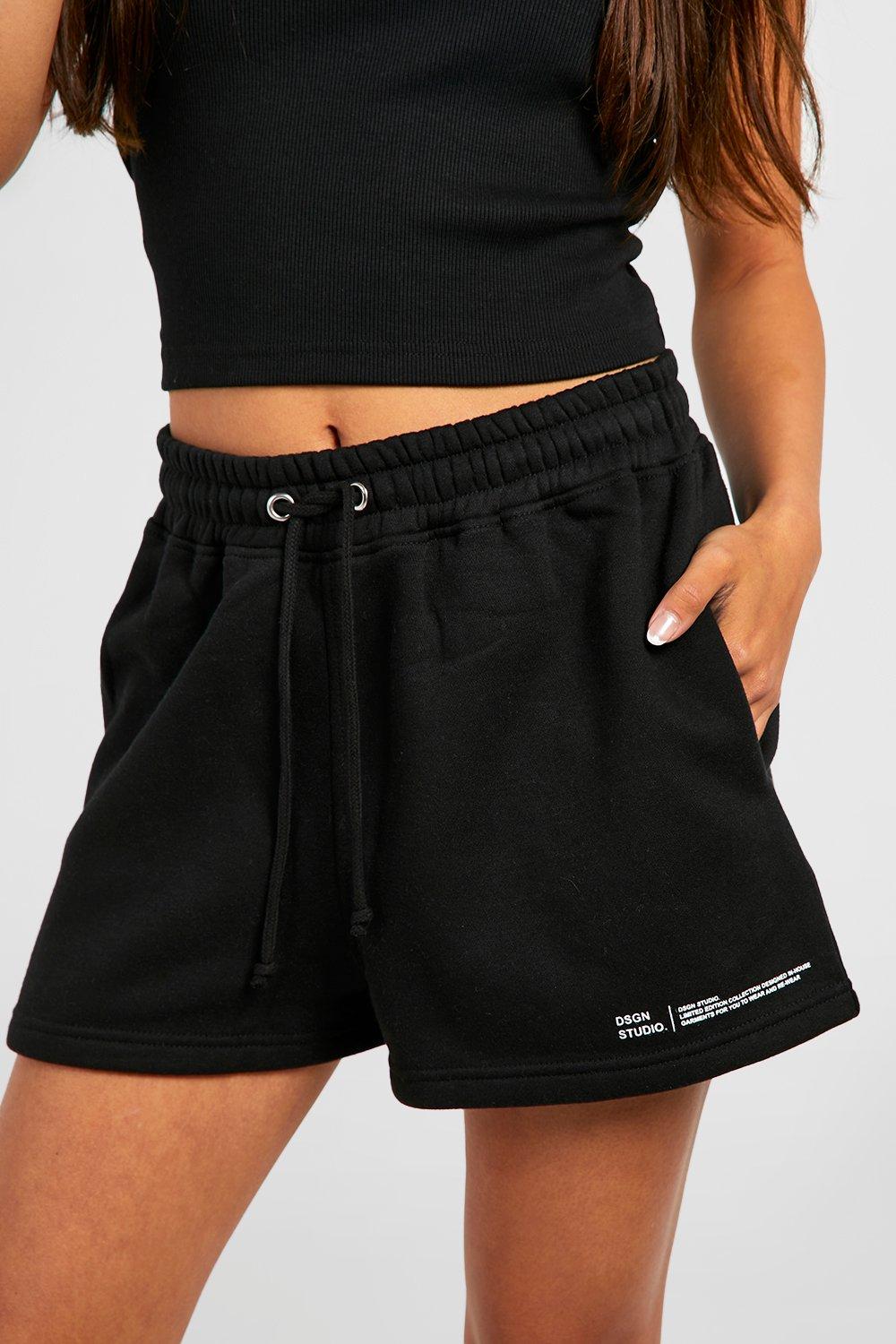 Boohoo sweat shorts sale