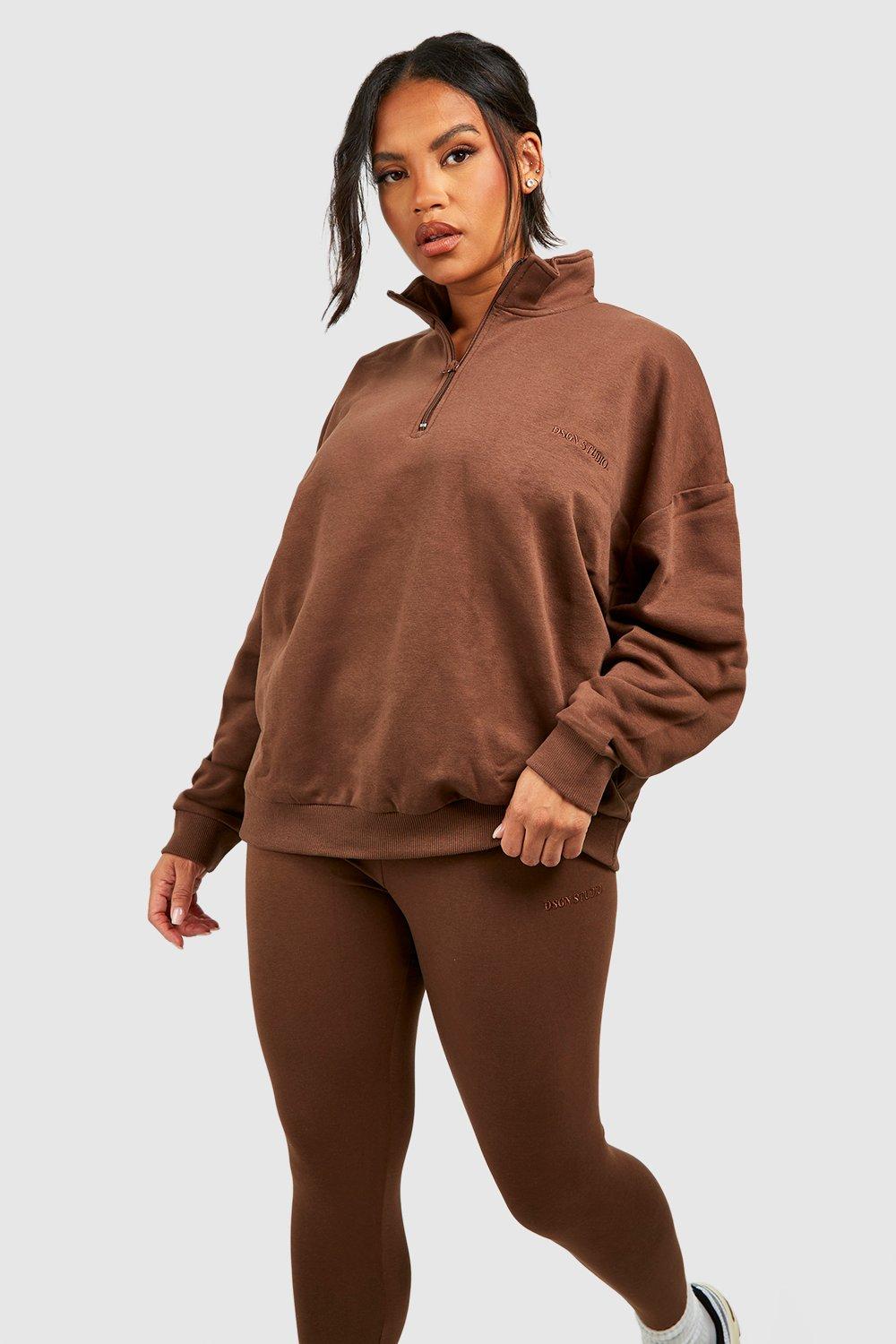 Plus Oversized Sweatshirt And Legging Set