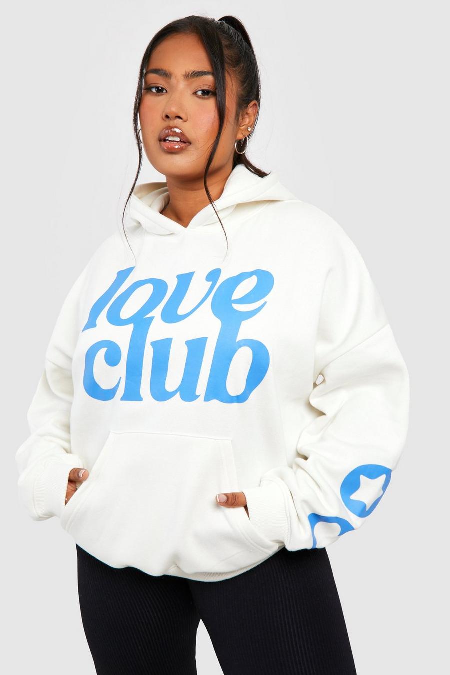 Ecru Plus Love Club Oversize hoodie image number 1