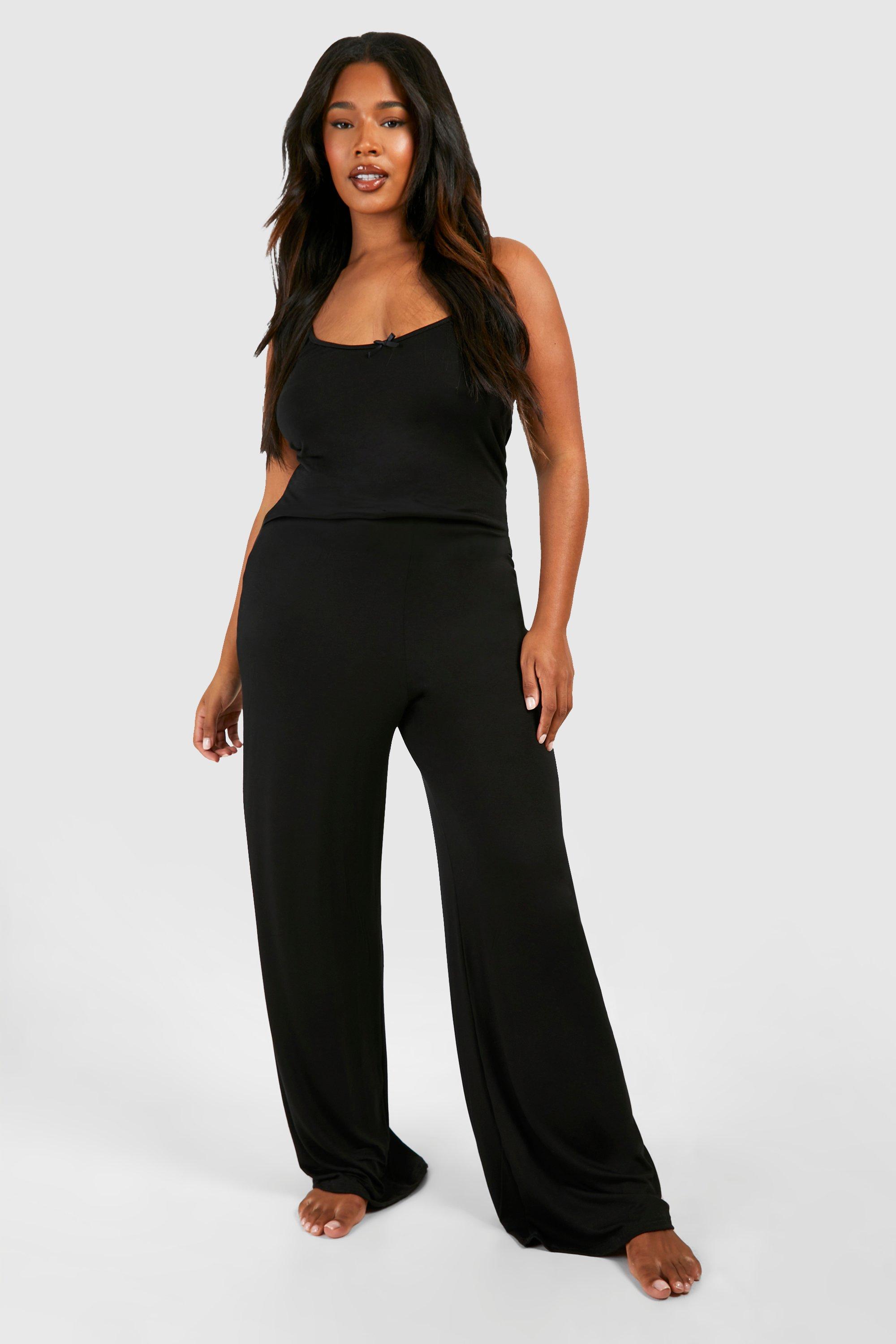 Grande taille Pantalon de pyjama large en jersey