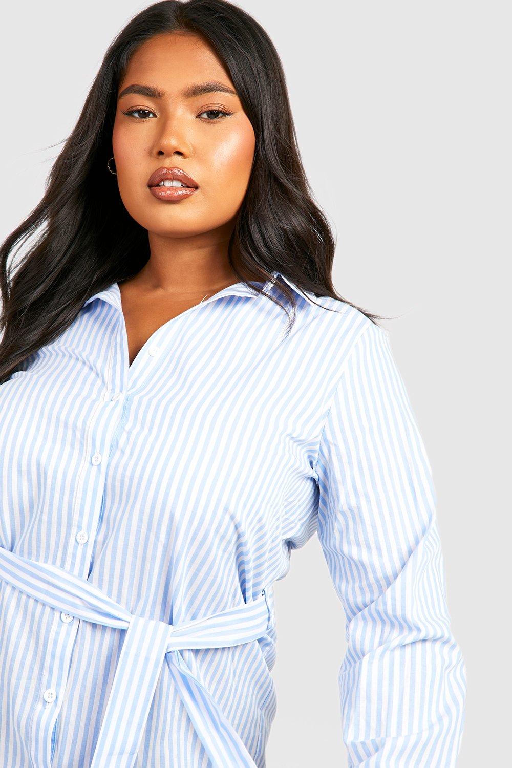 Gestreepte blousejurk discount