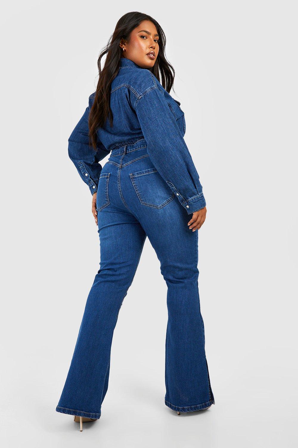 https://media.boohoo.com/i/boohoo/gzz62068_indigo_xl_1/female-indigo-plus-butt-shaper-split-hem-stretch-flared-jeans