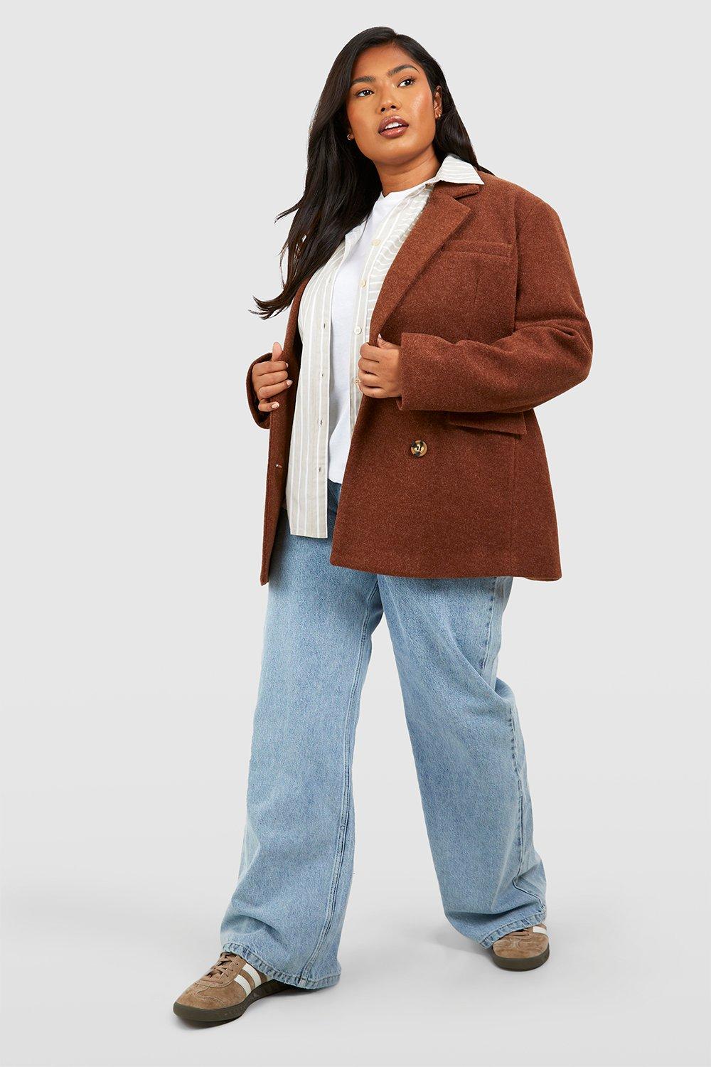 Oversized Blazer, Medium Brown