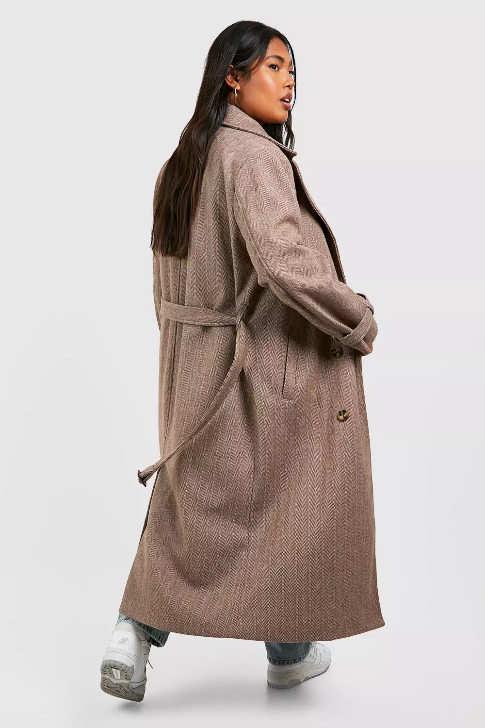 Belted wool trench coat hot sale