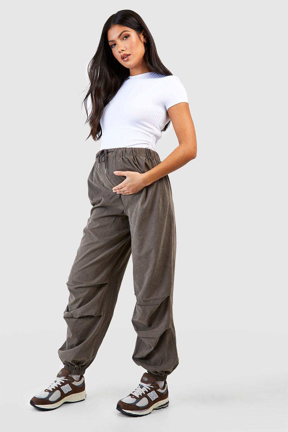 Maternity Relaxed Soft Touch Woven Cargo Jogger