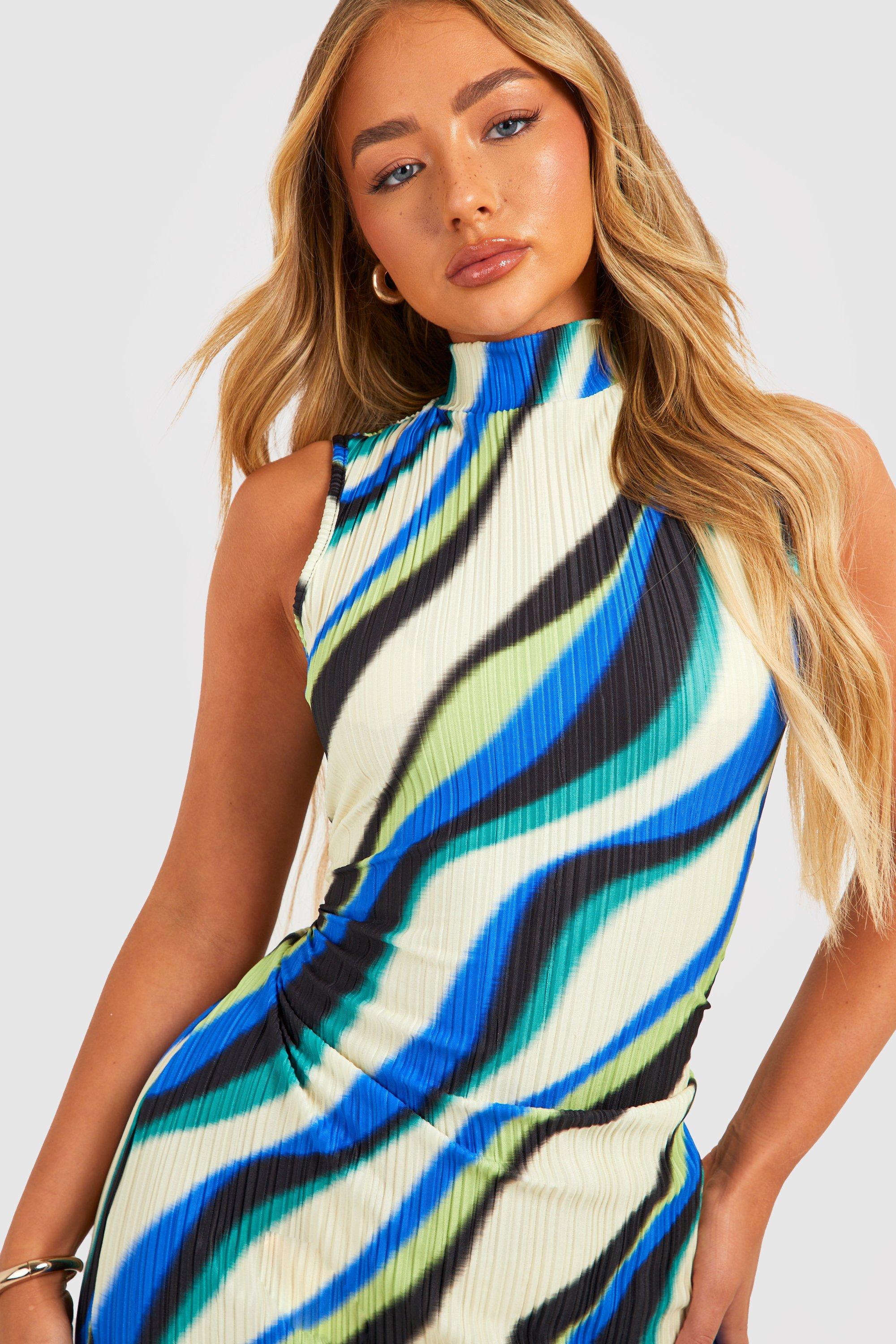 Robe discount courte plissée