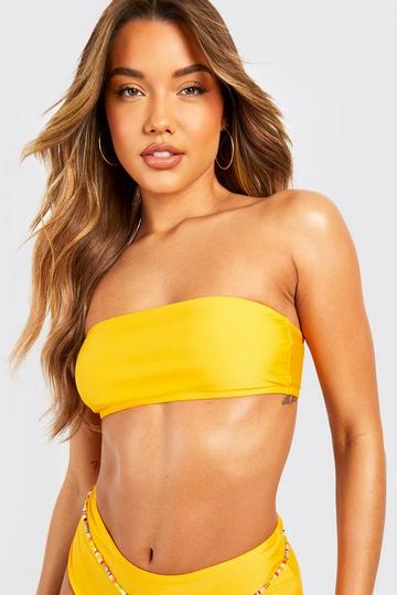 Essentials Bandeau Tube Bikini Top orange