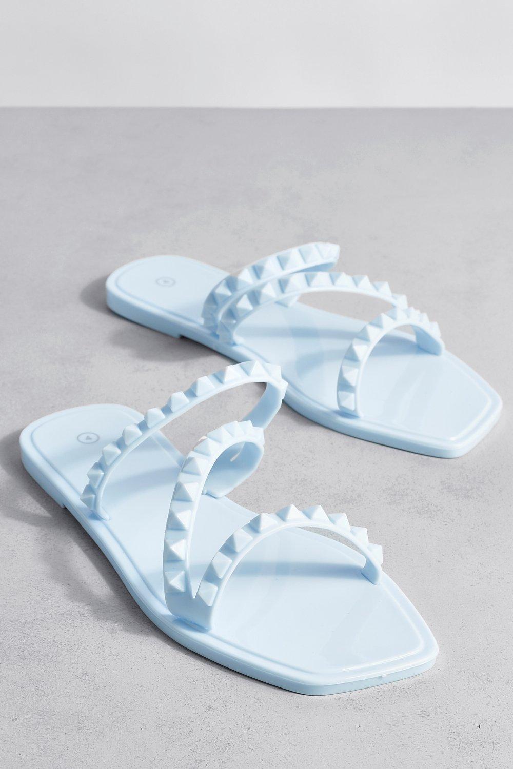 Pale blue cheap flip flops