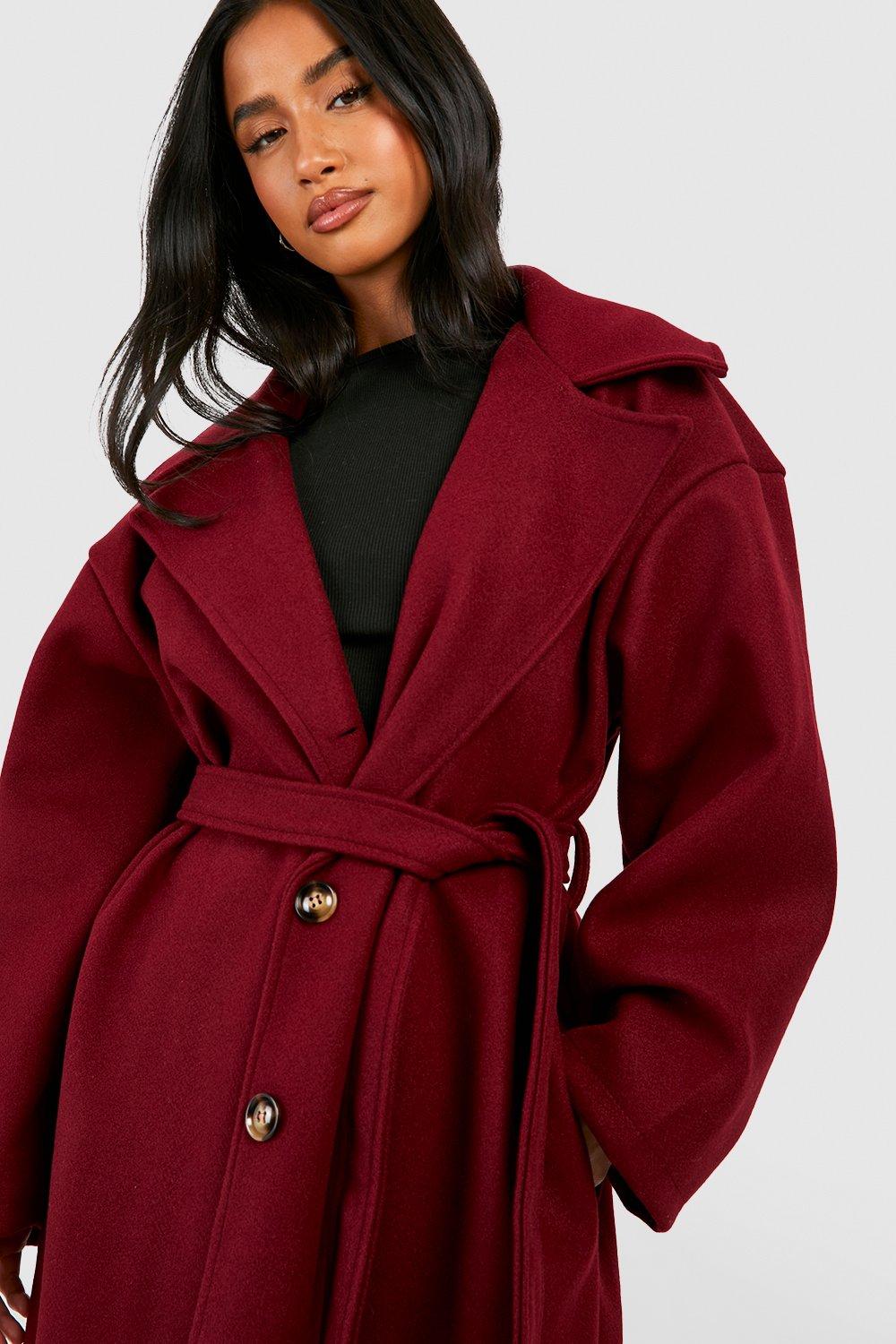 Petite red clearance coat