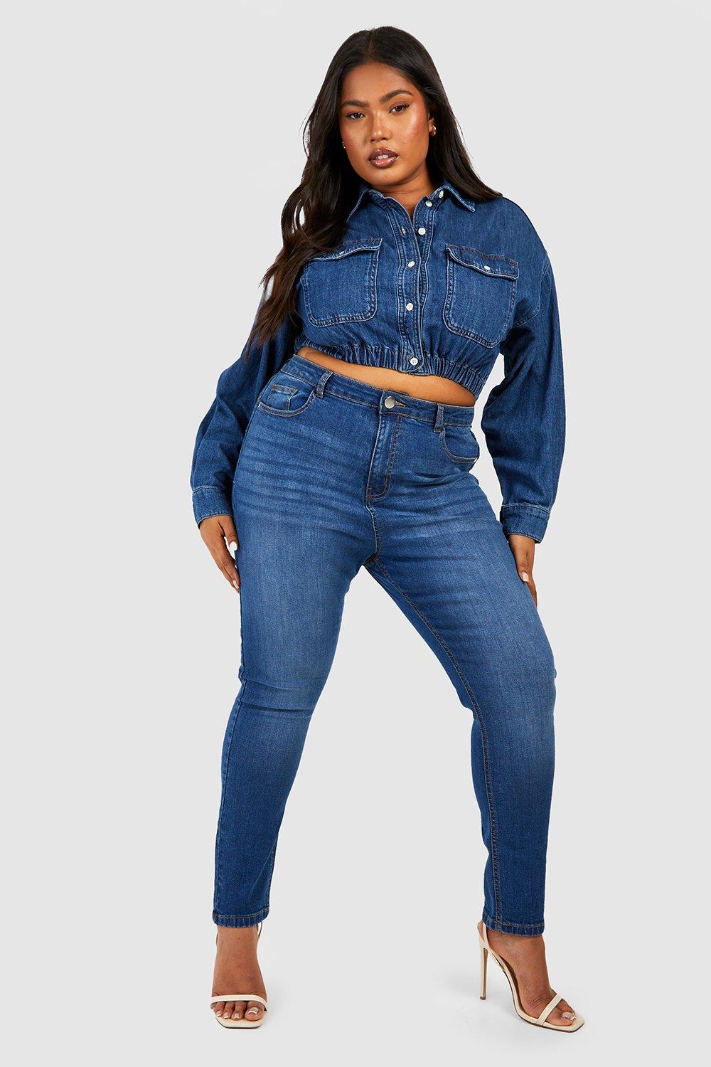 Plus Butt Shaper High Rise Skinny Jeans