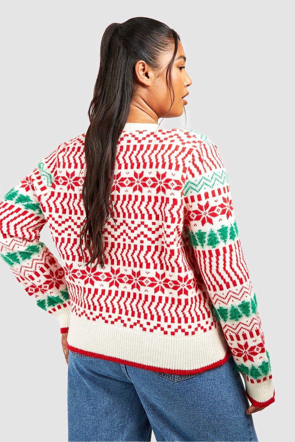 Fair isle shop sweater women's plus