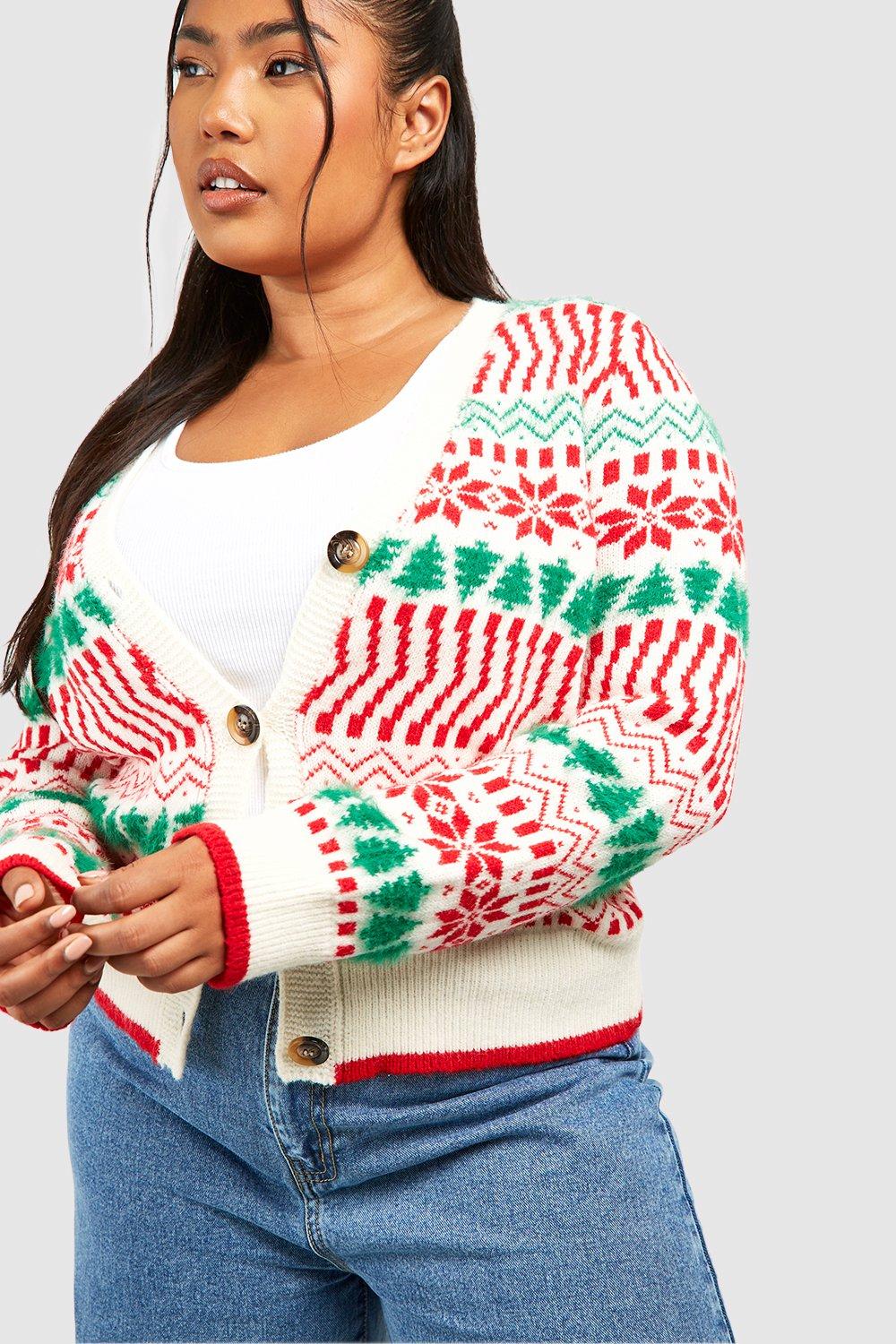 Fair isle on sale plus size sweater