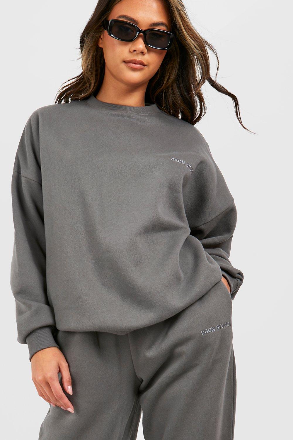 Boohoo grey online sweatshirt