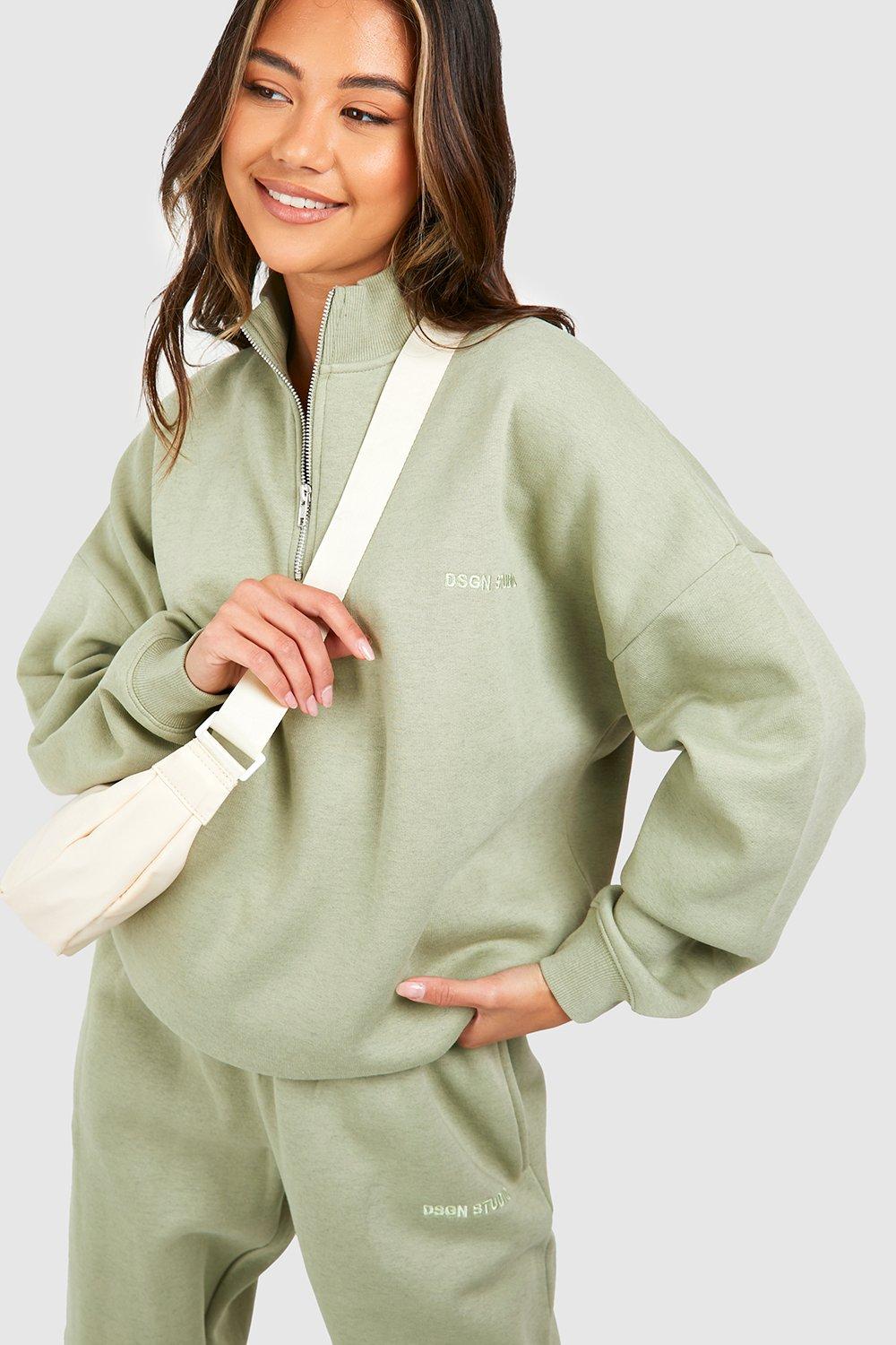 Overdyed half deals zip sweatshirt