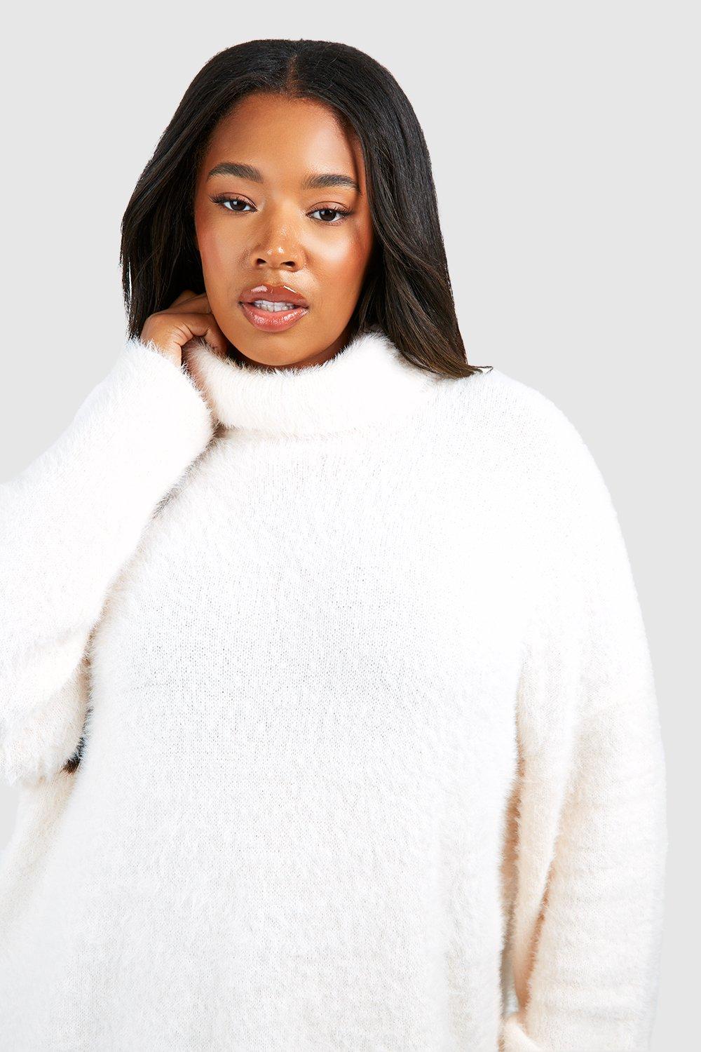 Boohoo Olivia Fluffy Knit Oversized Jumper, $50, BooHoo