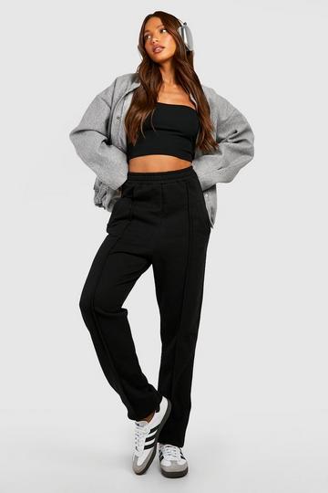 Tall Piping Detail Slouchy Jogger black