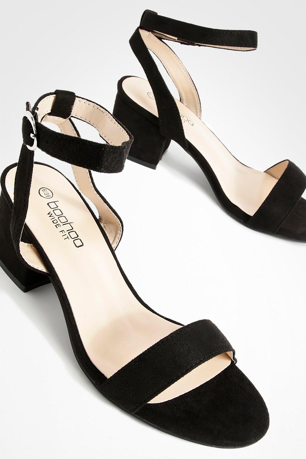 Wide fit best sale black low heels