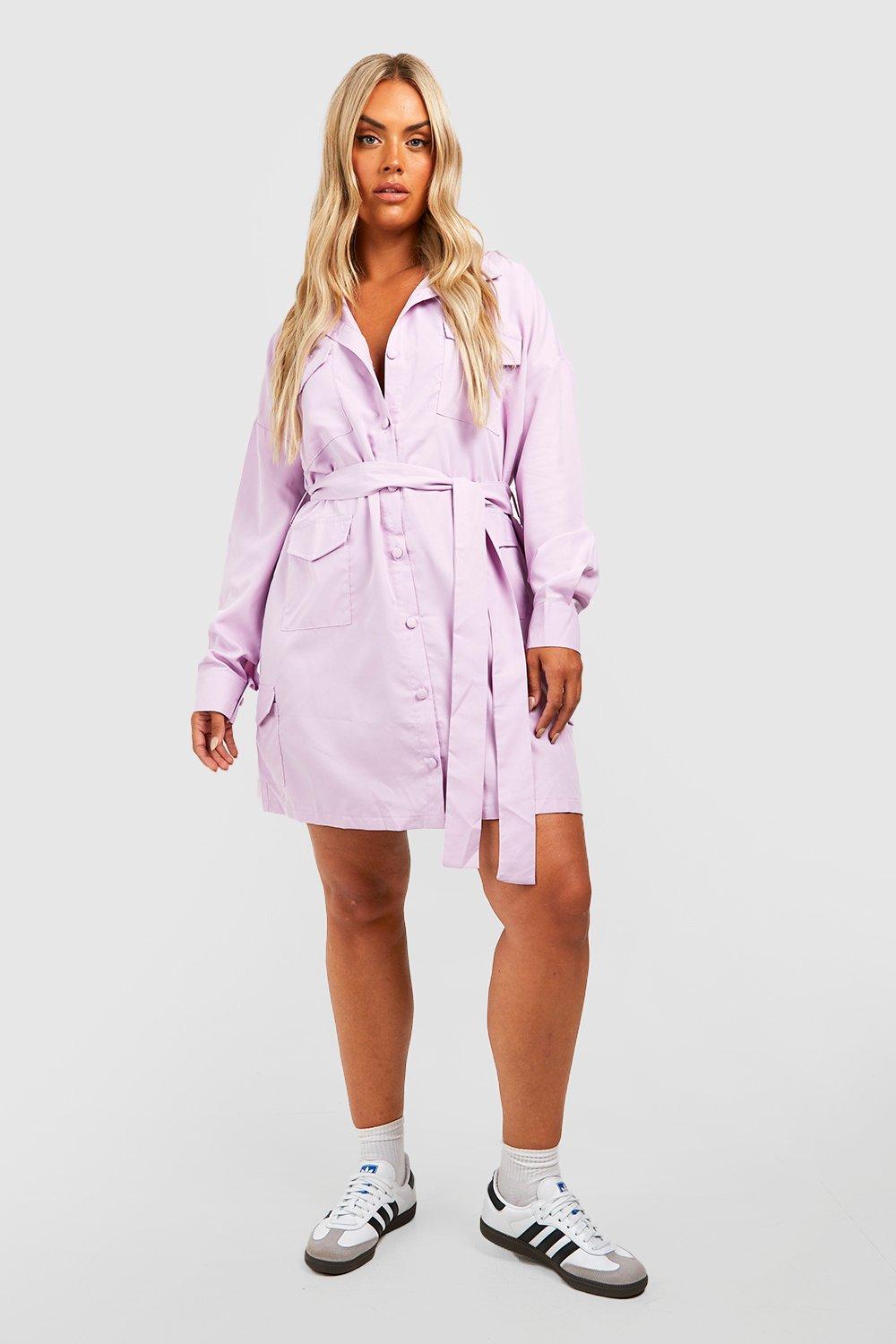 Lilac utility dress store