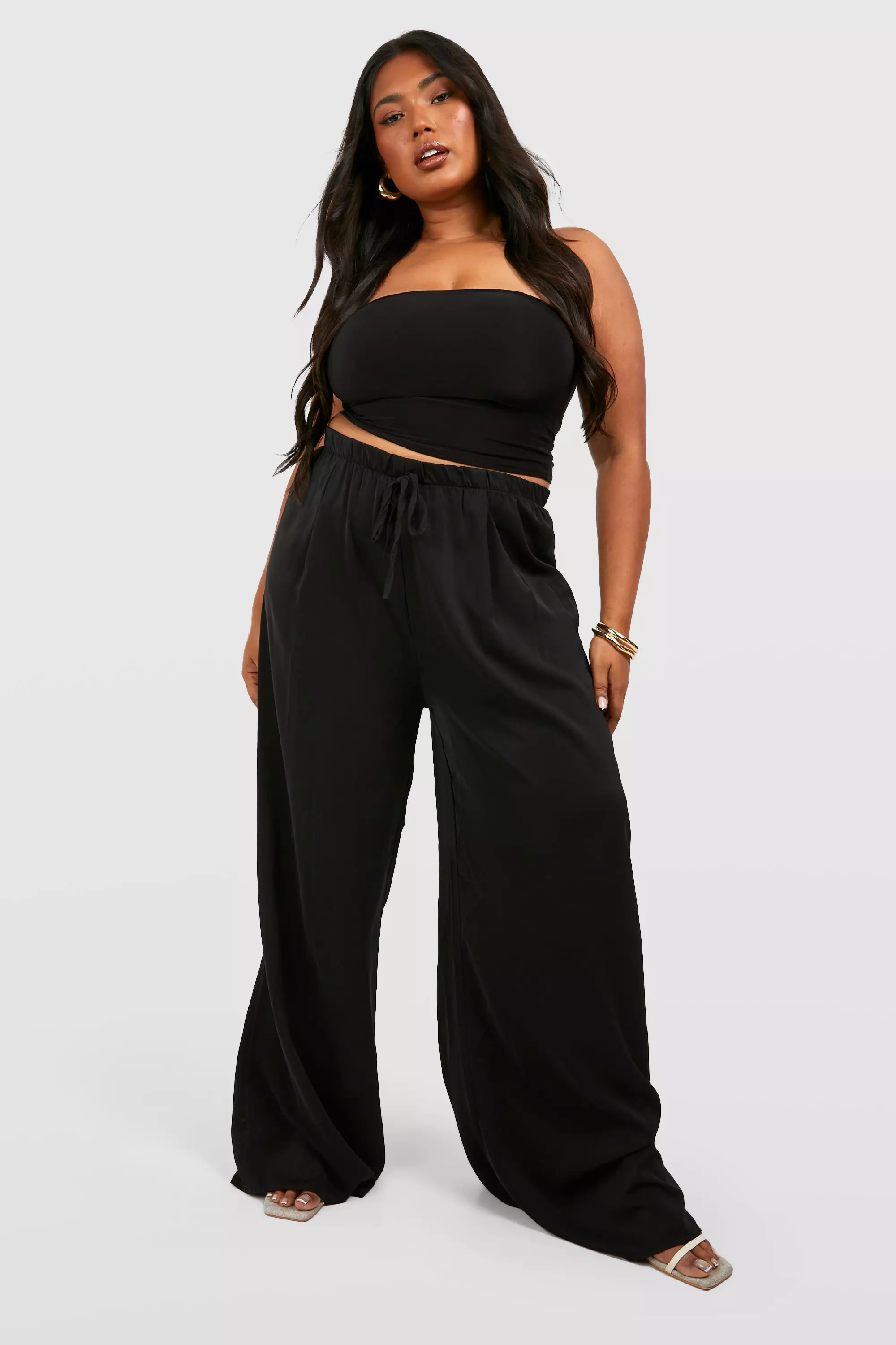 Plus size palazzo trousers store