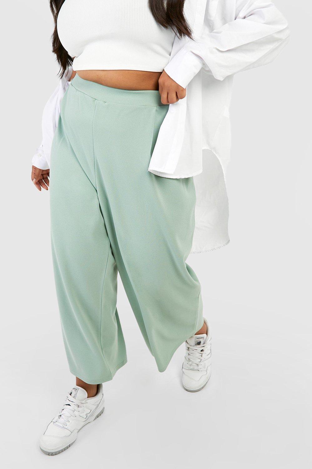 Plus Oversized Blazer Dress Pants Set