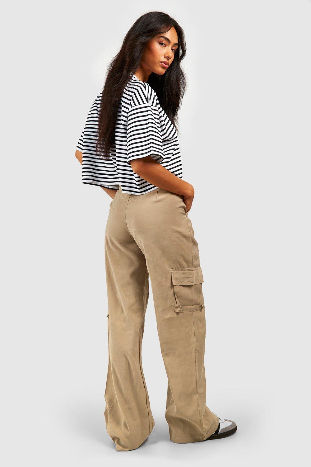 Soft Touch Pleat Front Cargo Trousers