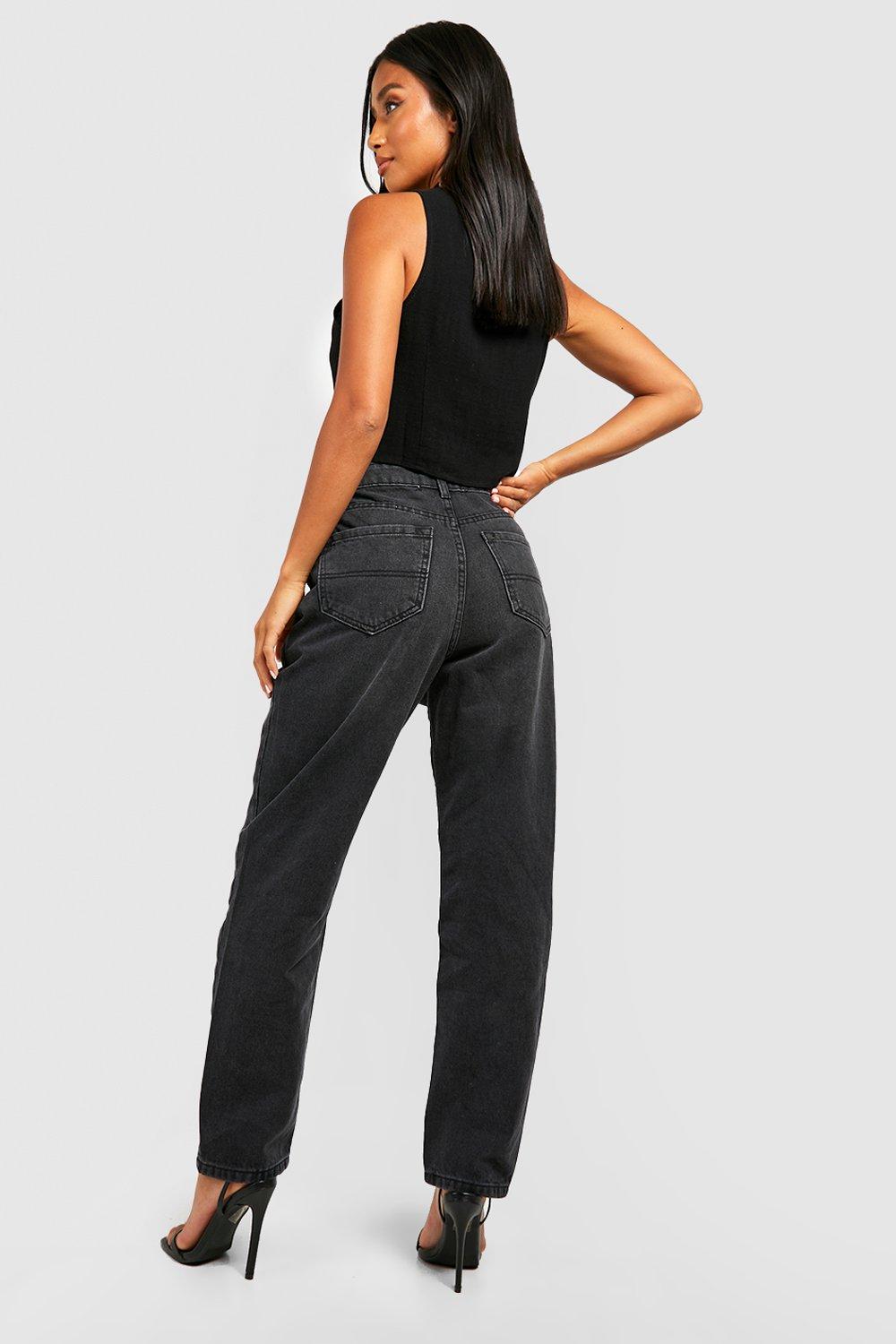 Petite black high outlet waisted jeans