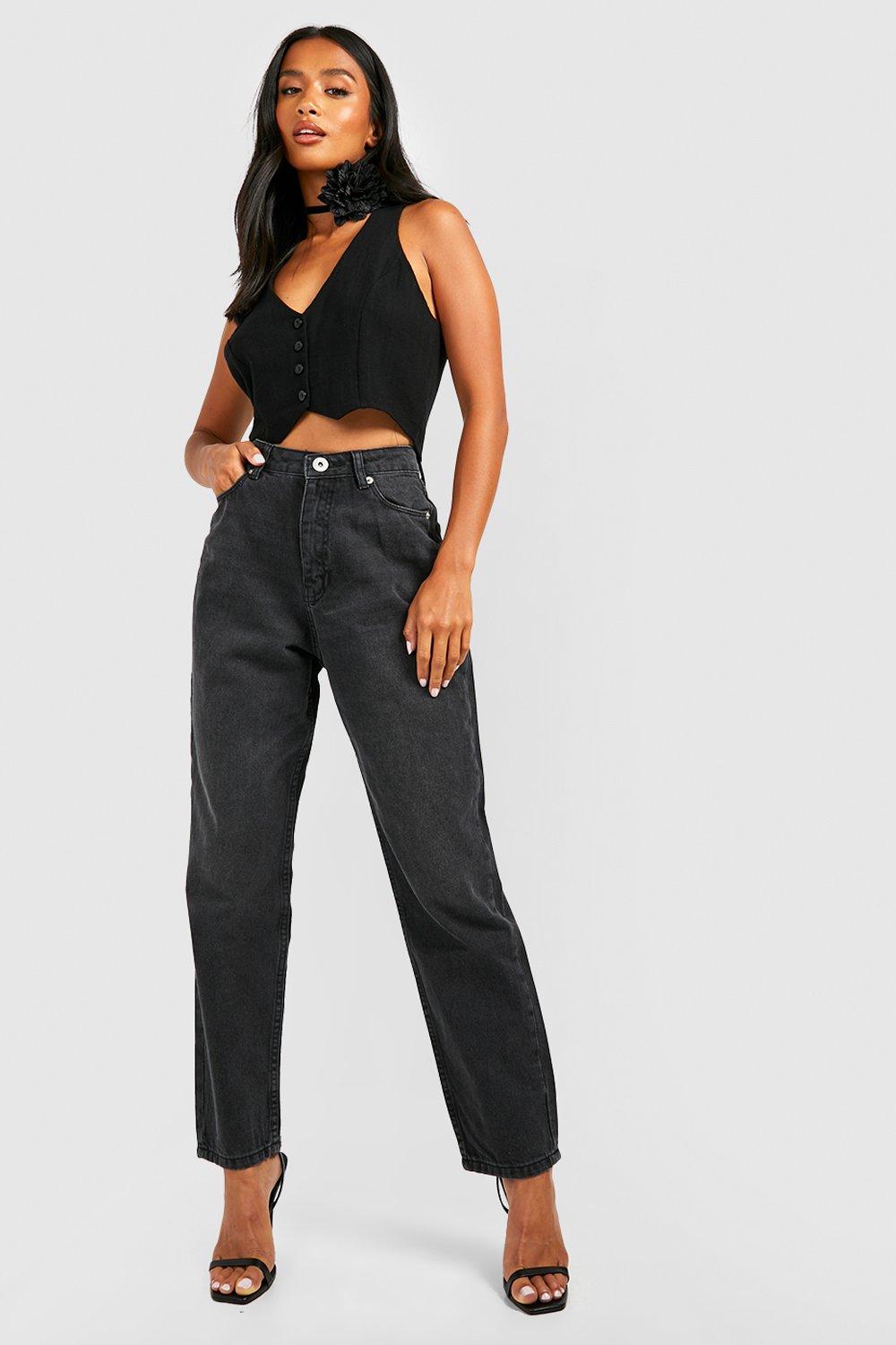 Women's Petite Straight Leg High Waisted Jean