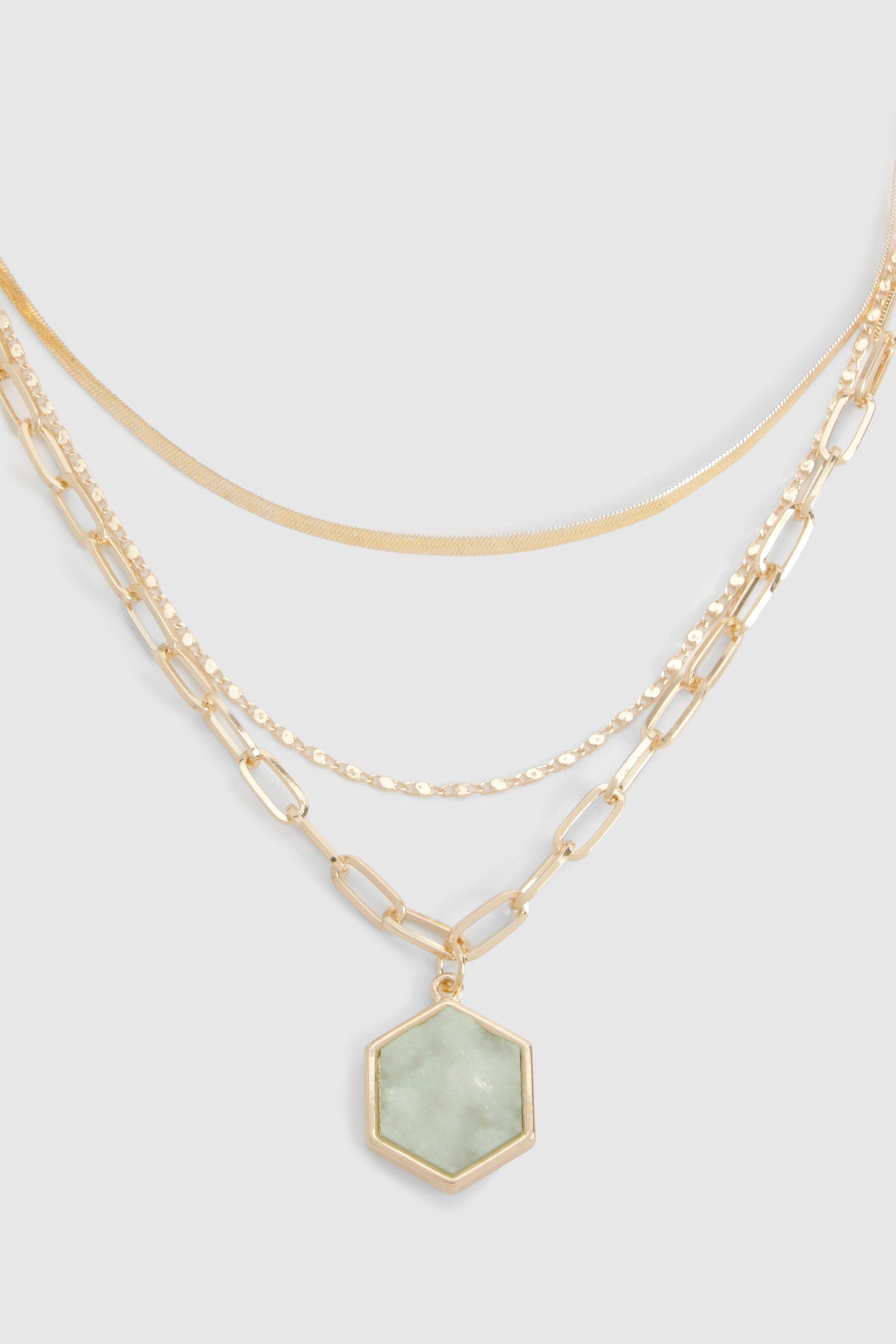 Cheap hot sale greenstone necklace