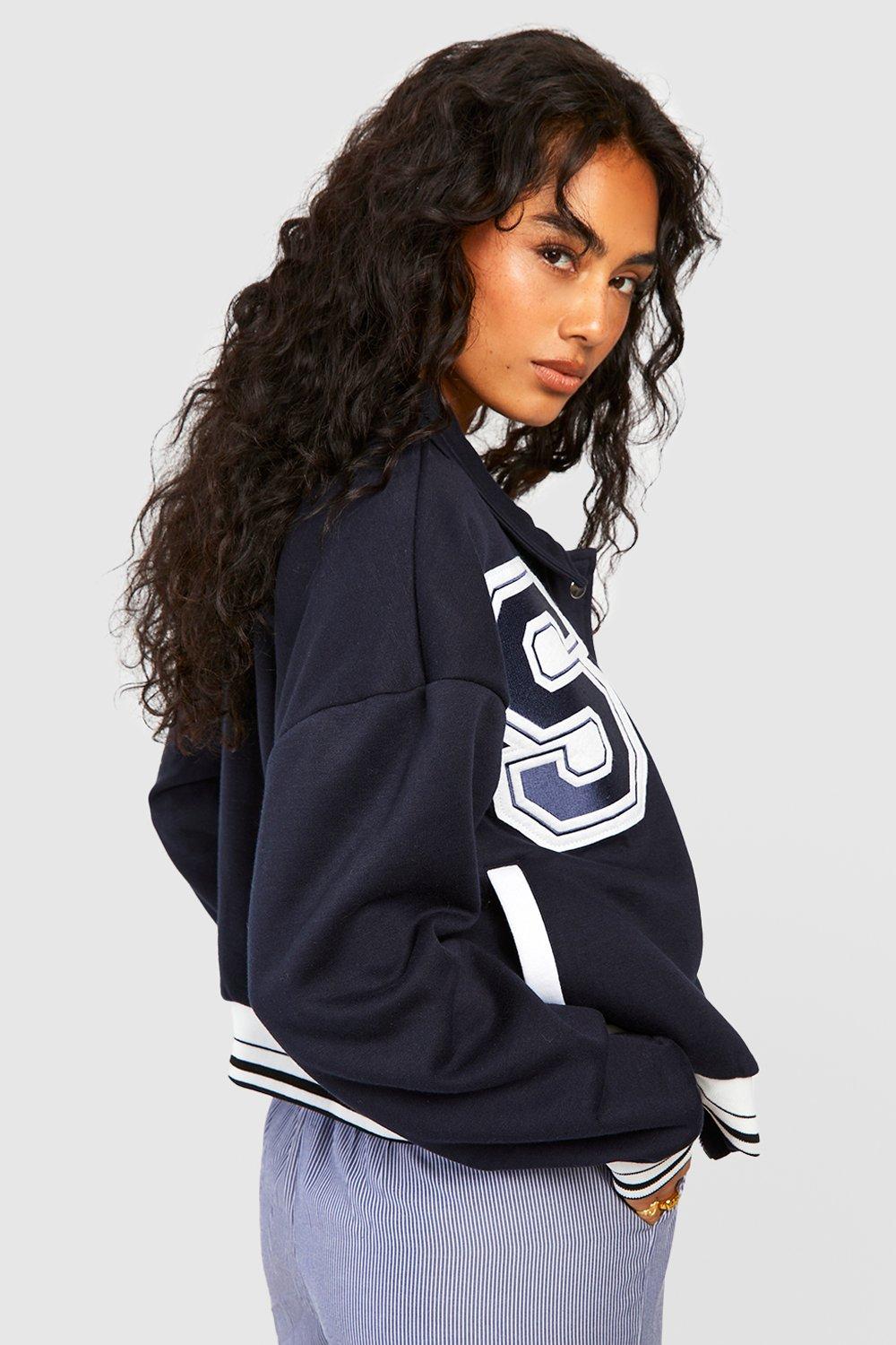 Boohoo navy clearance jacket