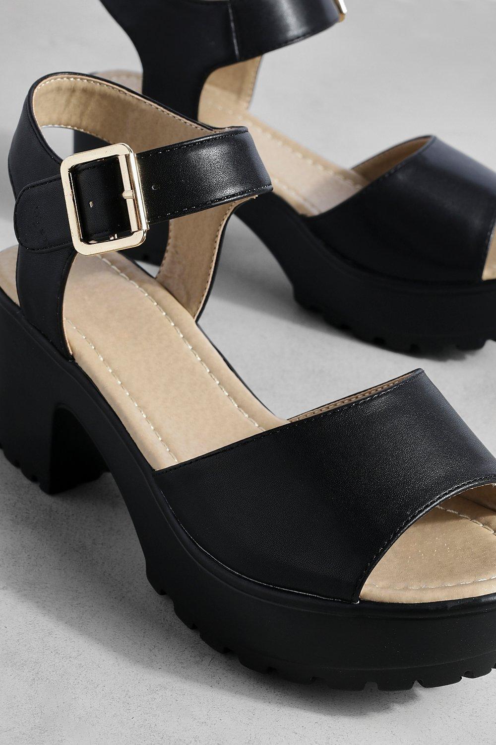 Peeptoe two part cleated on sale sandals