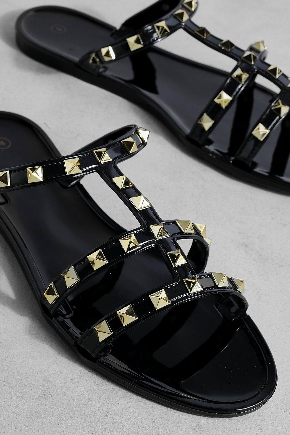 Valentino studded hot sale jelly sandals