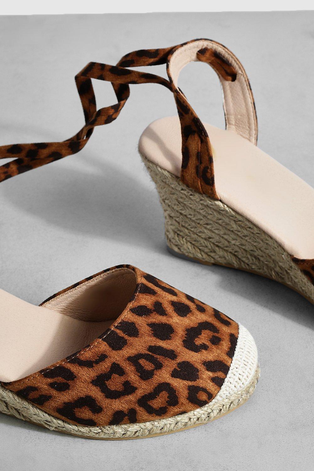 Leopard print wedges on sale uk