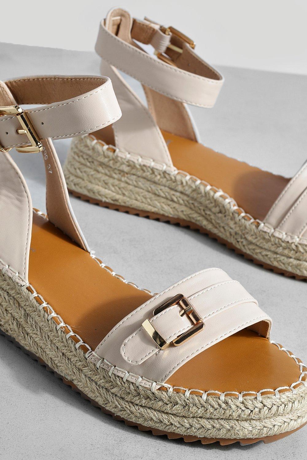 Flatform discount sandals boohoo