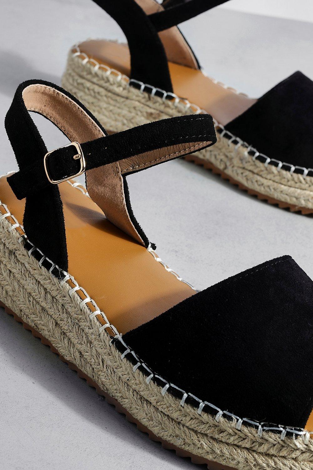 Flatform sandals store boohoo