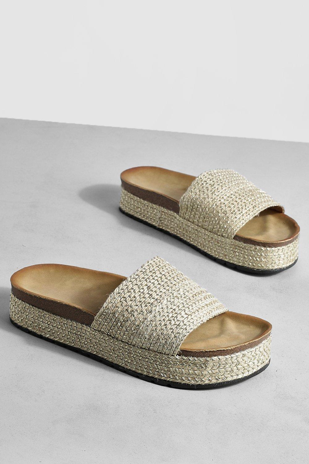 Flatform hot sale sandals boohoo