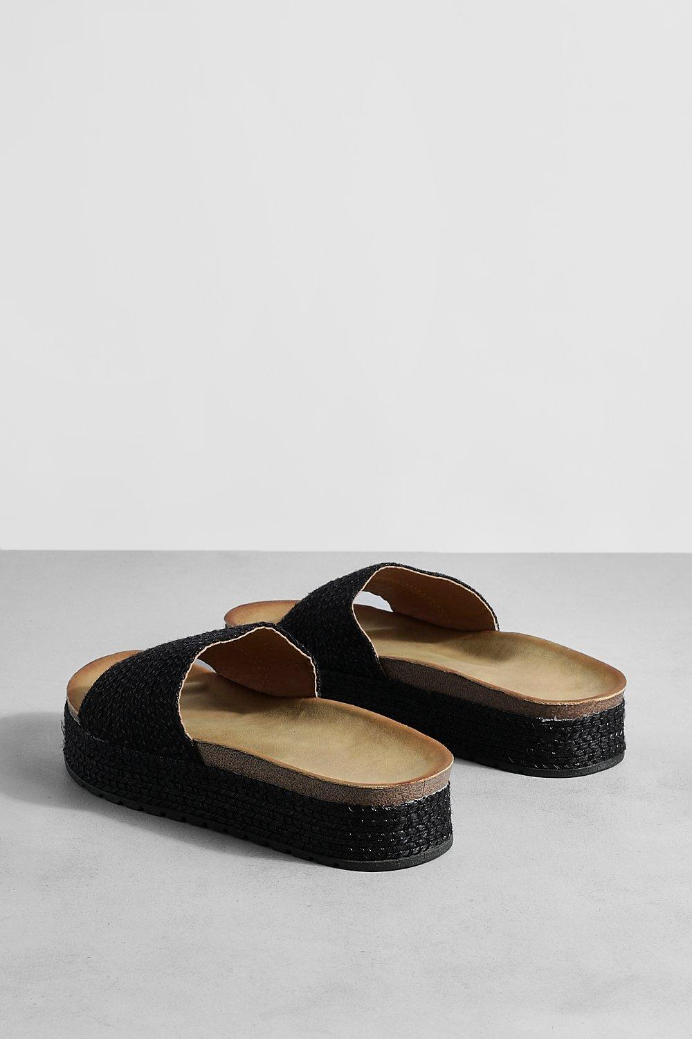 Flatform on sale sandals boohoo