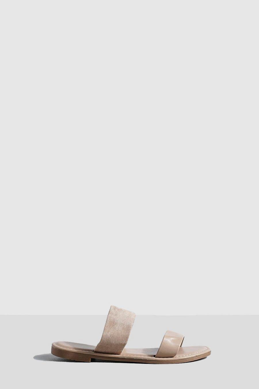 Sandali Mules con doppia fascetta, Pink image number 1
