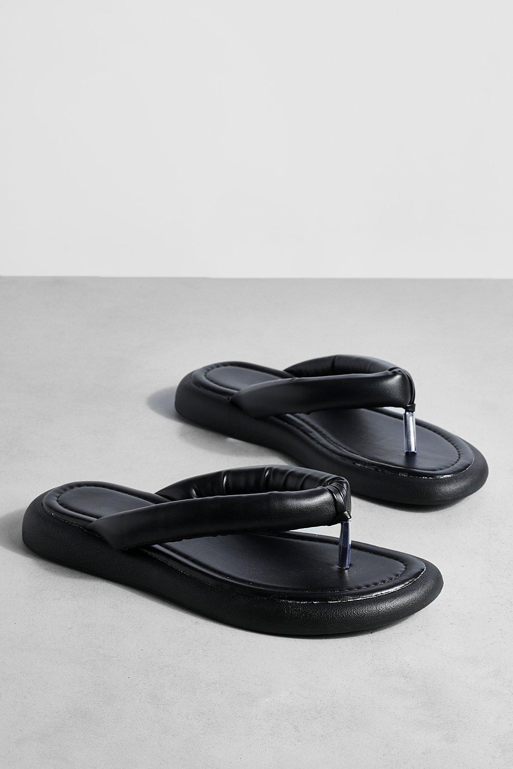 Mens padded sale flip flops