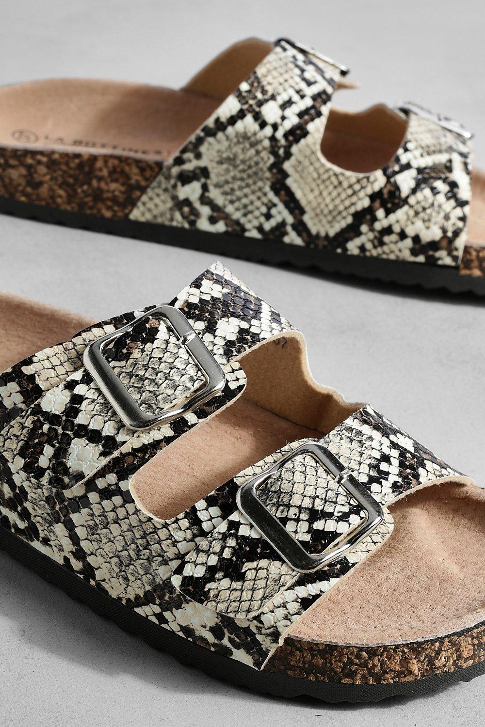 Slangenprint slippers store