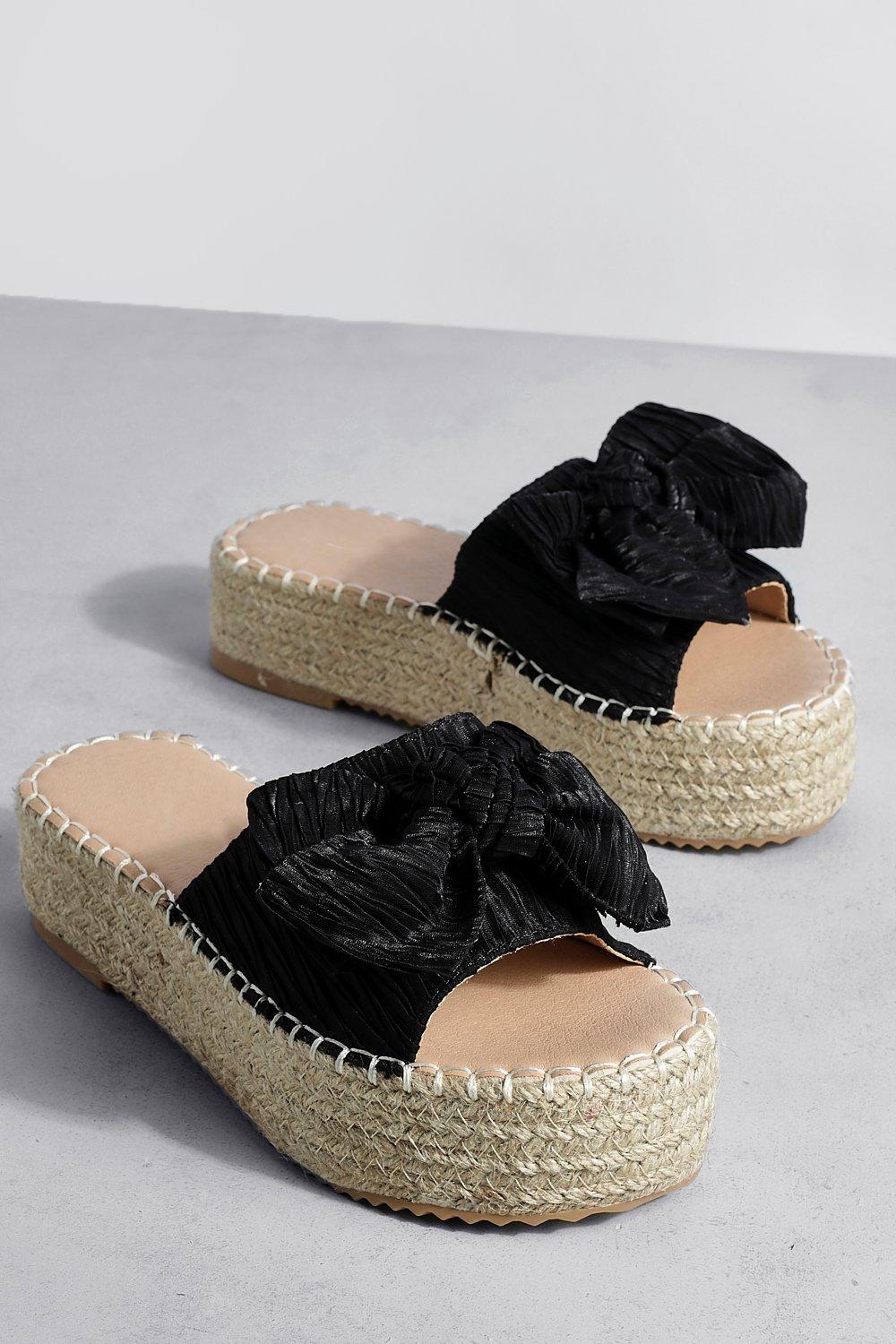 Bow sales espadrille sandals