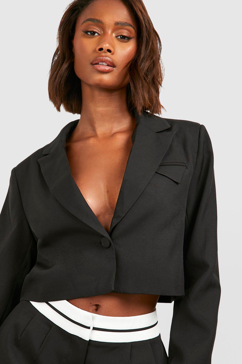 Cropped 2025 tailored jacket