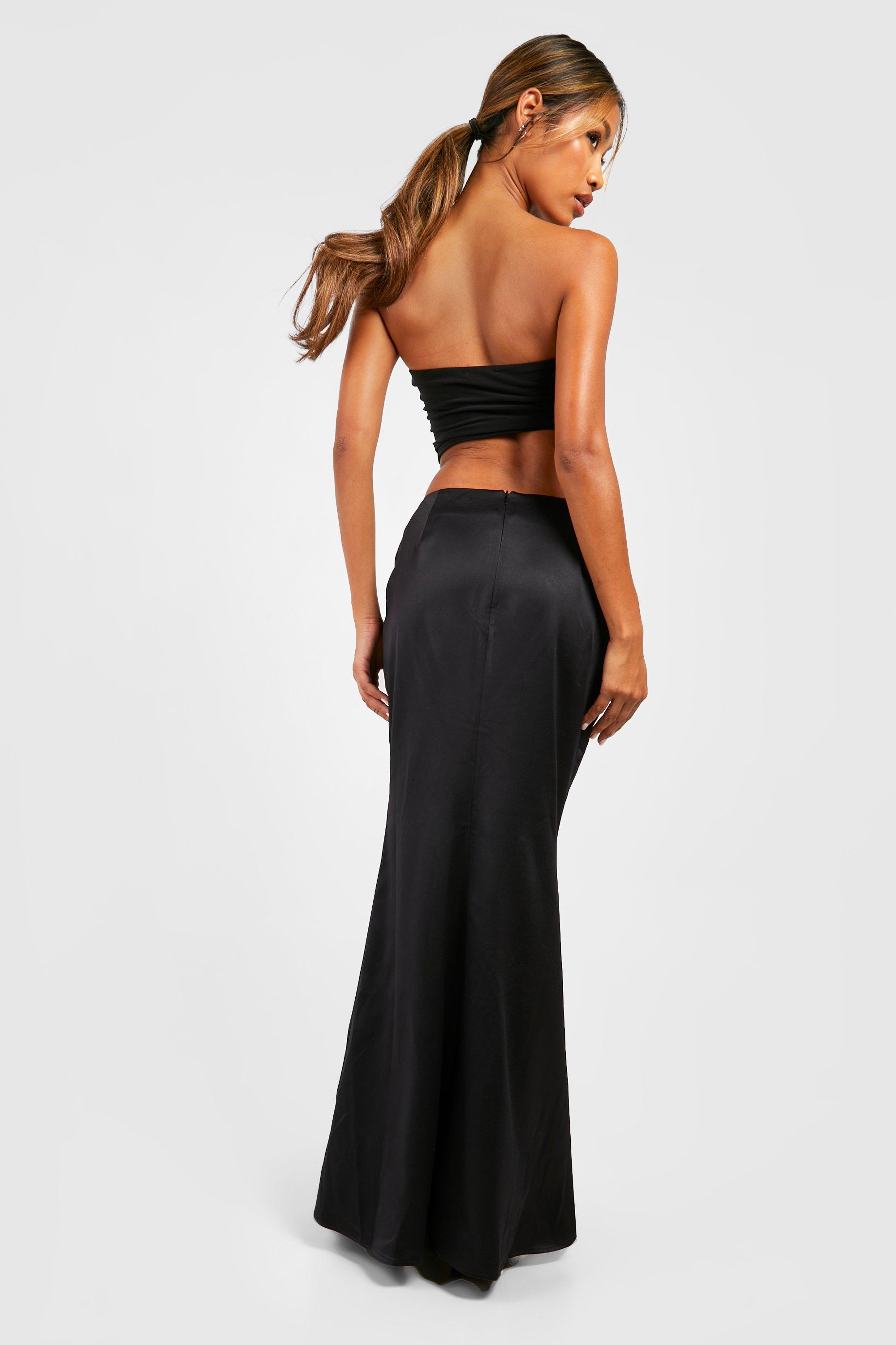 Black heavy shop maxi skirt